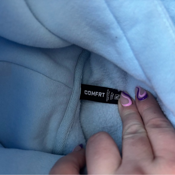 Comfrt Pastel Blue Hoodie XL - Picture 3 of 4
